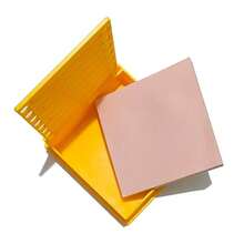 Random Color Waterproof Anti-Tip Sticky Note Storage Tray 3-Inch Square Memo Paper Holder, Multi-Template Desk Organizer For Work Study School, Durable Cute Desk Accessories, Stationery Storage Box, Halloween Thanksgiving Christmas Gift - View 7