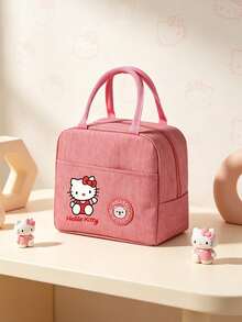 SANRIO 1PC Hello Kitty Graphic Insulated Lunch Bag, Cute Portable Bento Tote With Handle, Lightweight Reusable Lunch Carrier For Work & School , Bento Box - Multicolor - View 9