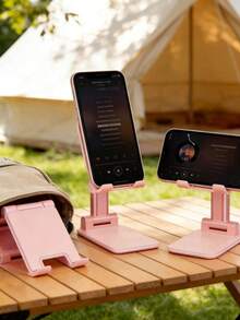 1pc Foldable Adjustable Phone Stand, Portable Non-Slip Tablet Holder, Universal Phone Stand, Multi-Purpose Desktop Accessory, Suitable For Home Office Travel, Back To School Season, Summer Supplies, Ideal Birthday Holiday Gift - Various - View 9