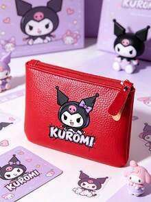 SANRIO 1 Dompet Pendek Motif Kuromi, Warna Pink, Tempat Kartu dengan Resleting, Tali Pergelangan Tangan, Kantong Koin & Kapasitas Besar untuk Perjalanan Sehari-hari, Bepergian & Bekerja - MultiWarna - View 8