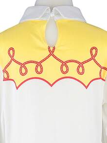 兒童萬聖節嘉年華角色扮演女孩套裝 T恤+長褲 牛女牛仔服裝 派對裝扮 兒童生日禮物 - 白色 - 查看 7