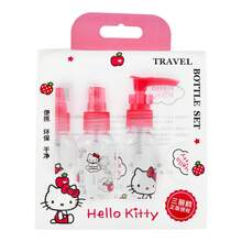 Miniso 5pcs Hello Kitty Travel Cosmetic Dispenser Bottle Set, Leak-Proof Empty Liquid Toiletries Containers, 60ml Portable Dispenser Bottles And Jars, Travel Essential, Suitable For Shampoo, Conditioner, Body Lotion, Shower Gel - Red - View 4