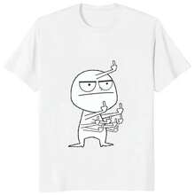 Funny Frenzy Print 's T-Shirt Casual Fashion Harajuku Street ,Clothes T Shirts ForMen And  Tops,Teeshirt Femme Oversize Coton,Streetwear - Yx944-2-white - View 1
