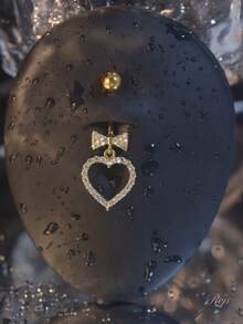 Rhinestone Heart Bow Fashion Belly Button Ring - Multicolor - View 8