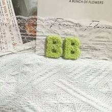 2件裝自黏式雪尼爾字母貼布，刺繡 A-Z 英文字母毛巾貼布，適用於 DIY 衣物、包包、夾克裝飾 - 雪尼爾字母 - 查看 21