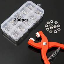 DIY Metal Snap Button & Fastener Crimping Tool Set, Suitable For Sewing & Crafts, Can Be Used For Clothing, Backpacks, Baby Rompers, Seamless Rivet Button Hand Press Clamping Snap Fastener Tool, Multi-Functional Invisible Hidden Snap Fastener - Multiple Styles - View 10