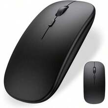 Wireless Mouse, 2.4G/BT5.2 Dual-Mode Wireless Mouse, Silent Office Wireless Mouse, Portable Ergonomic Mouse, Suitable For Both Left And Right Hands, Compatible With PC Computers And Laptop Tablets - View 7