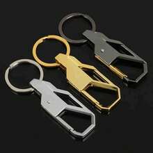 Men Metal Key Chain Simple Business Fashion Car Wallet Carabiner Holder Classical Waist Hanging Pendant Keyring Bag Accessories - A - View 3