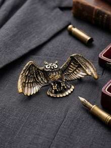 Luxus Emaille Perlen Eulen Brosche - Vogel Tier Anstecknadeln für Frauen Unisex Lässig Party Schmuck Accessoires / Freunde Geschenke Abzeichen Dekoration - Eule - Übersicht 16