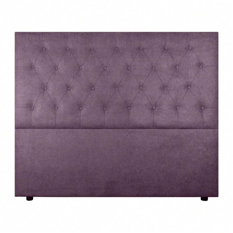 Cabecero tapizado de cama Serrat en tela nido antimanchas con rombos en diferentes tamaños y colores. BedStore - VIOLETA - Ver 1