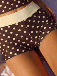 2026 Summer New Fashionable Polka Dot Print Bikini Set For Beach Party Vacation - Multicolor - View 5
