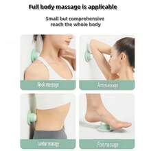 1pc Massage Roller Ball, Muscle Roller Massager, Manual Massage Ball, Compact Rotating Massager, Back, Arm And Neck Massage Tool For Muscle Relaxation. Features Suction Cup 360-Degree Rotating Design, Easy To Target, Durable, Wall-Mounted Without Drilling, Suitable For Smooth Wall And Glass Surfaces, Precise - Multicolor - View 2