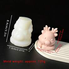Christmas Reindeer Shaped Silicone Mold For Scented Candles, Resin, Plaster Decor Ornaments, Party Favors Gift - S312 Christmas Reindeer Mold - View 6