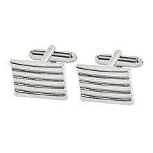 Men's Classic Cufflinks, Silver, Gold And Black Striped Round/Square/Rectangular Design, Suitable For Shirts, Suits And Other Occasions, Elegant Gift For Weddings, Grooms, Business Occasions, Father's Day, And Ideal Choice For School. - Multicolor - View 14