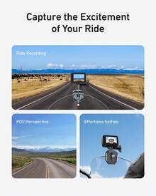 TELESIN Action Camera Motorcycle Windshield Clamp Mount Holder For Go Pro Luna Ultra D J I Action Quick Release Motorbike Windscreen Clamp For POV Shoot - View 4