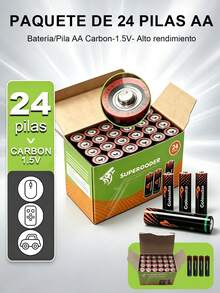 24 Piezas de Baterías Pilas Alcalinas "AA" 1.5V Alta Duración y Mayor Capacidad de Carga,para electrodomésticos, controladores, luces, juguetes, alto rendimiento - Automóvil club británico - Ver 2
