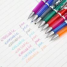 48-Pack Of Erasable Neutral Pens, 8 Colors, Replaceable Ink Cartridges, Writing Pens With Pocket Clip, Suitable For School And Office Supplies, Gift For Students During The Back-To-School Season - Sets - View 3