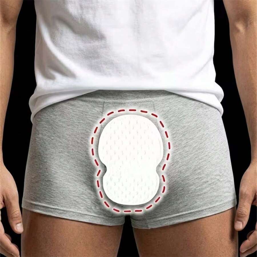 20-Piece Two-In-One Disposable Underarm And Underwear Moisture-Absorbing Pad. Ultra-Thin, Invisible And Breathable Pad. All-Day Comfortable And Refreshing Design. Suitable For Both Men And Women. Essential For Daily Work. - White - View 1