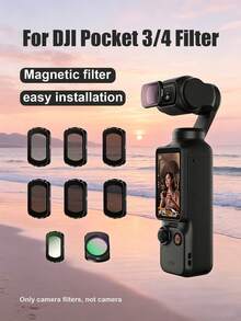 Filter Adapter For Pocket Gimbal 3/4 HD ND CPL UV Lens Filter Easy Installation Handheld Camera Shooting Accessory - View 1