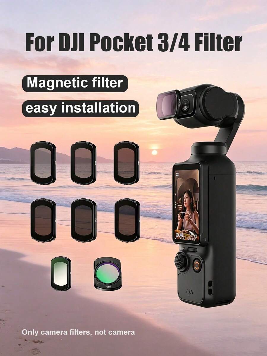 Filter Adapter For Pocket Gimbal 3/4 HD ND CPL UV Lens Filter Easy Installation Handheld Camera Shooting Accessory - View 1