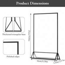 Shoze Display Stand, Stable Table Sign Holder, Durable Multipurpose Rack Perfect For Shop, Office, Restaurant And All Kinds Of Indoor Display Scenes - Black - View 6
