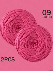 1/2件 T-Shirt 紗線，大號 300g±20g/件 -2cm 寬，編織布料柔軟聚酯纖維紗線，適用於 DIY 鉤編包包、籃子、地墊、拖鞋、娃娃、紗線手工藝。多色紗線、度假紗線、鉤編紗線、手工紗線、多功能鉤編配件、手工禮物 - 彩色 - 查看 89