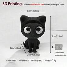 1个3D打印猫咪眼镜架（不含镜框） - 可爱的塑料桌面收纳盒，带眼镜支架，无需电源，家居装饰和节日礼物，适合万圣节、复活节、情人节、办公用品、家居收纳。 - 彩色 - 查看 13