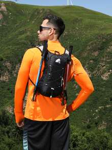 Ransel Hidrasi Lari Ringan, Rompi Lari Fungsional Unisex dengan Kantung Air, Ransel Hidrasi Merek Camel, Ransel Kantung Air untuk Aktivitas Luar Ruangan, Mendaki, Bersepeda - MultiWarna - View 8
