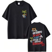 Bad Bunnyy DTMF Tour Tee, Debí Tirar Más Fotos Graphic Shirt, Vintage Hip Hop Streetwear Top For Men, Retro Music Fan Casual Wear - Black - View 1