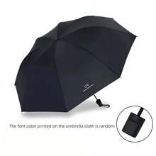 Mini Portable Fully Automatic Golf Umbrella, Rotating Hanging Hook Design, Reinforced 8-Rib Iron Frame To Resist Golf Course Wind Gusts, Soft Skin-Friendly Rubber Handle With One-Click Smooth Open/Close, Ultra-Thin Storage Fits Easily In Golf Bag, Black Coating Blocks High Temperature And Strong Light, Waterproof And Rain-Resistant, Versatile For Commuting, Camping, Road Trips, Gift Box Packaging, Exquisite And Practical Gift For Friends And Golf Partners - Manual - View 9