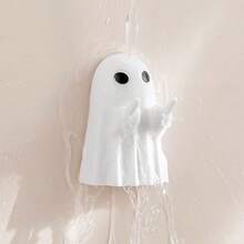 Cute Ghost Shaped Wall Hook No-Drill Adhesive Waterproof Coat Rack For Kitchen Bathroom Bedroom Entryway Space-Saving Storage Organizer Holder Hanger - View 6