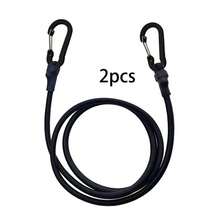 1/4 Piece Elastic Rope, High Strength Elastic Cord With Carabiner Clip Hook, Car Luggage Packing Roof Rack Strap,Suitable For Outdoor Tent, Luggage Rack, Camping, Cargo, Bicycle, Transportation, Storage - Multicolor - View 14