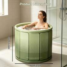 Home Insulated Bathtub, 27.56/31.5 Inch Large Space Adult Bathtub, Portable Foldable Bathtub - A - View 8