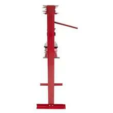 Prensa Hidraulica 12t Gato Hidraulico Industrial Rojo,Estructura de Acero Reforzado con Gato Central y Niveles Ajustables para Taller Mecánico,Prenas de Rodamiento de Marco en H y Junta en U - Rojo - Ver 8