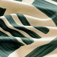 1pc Geometric Pattern Printed Bed Sheet, Nordic Style 100% Cotton Bed Sheet, Pillowcase Not Included - Multicolor - View 4