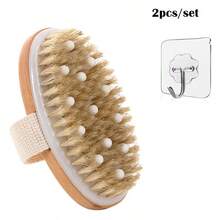 2/4PCS Dry Brush Body Massage Brush, Gentle Exfoliating SPA Bath Massager - Suitable For Dry And Wet Skin, Anti Slip Handle Design To Prevent Hair Accumulation - Perfect For Creating A Home SPA Experience, Personal Massager - Soft Bristle Brush - View 7