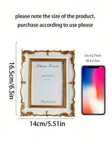 1PC Vintage European Style Picture Frame, Decorative Photo Frame, Suitable For Home Decor And Photo Display, Ideal Gift For Birthday, Graduation And Other Occasions.[Without Photo Paper/Random Photo Paper] - 1 - View 12