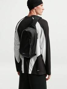 Nike Unisex NK NSW COMMUTE SLING - REFLCTV Outdoor Sports Crossbody Bag IQ1285-010 - Black - View 6