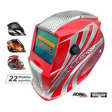 Careta De Soldar Uso Industrial Soldadura Electronica Diseño - Rojo - Ver 3