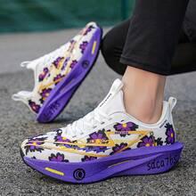 1 Pair Men's Sporty Graffiti Print Running Shoes - Violet Purple - View 6