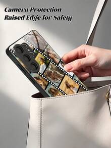 Funda de teléfono personalizada de verano 1 pieza con foto de Navidad personalizada para familia, amigos y mascotas, rompecabezas de 6 cuadrículas de alta definición, carcasa personalizada compatible con Samsung S26 Ultra/S26/S24 Ultra/A56/A55/S24 FE/S25/S25 Plus/S25 Ultra/A15/A17 Android, compatible con iPhone 17 Pro Max/16 Pro Max/15 Pro Max/14 Pro Max, apta para niños y niñas, antimanchas, de moda, linda - Negro - Ver 5