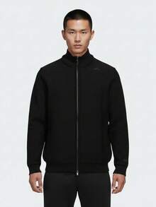 Adidas Men's WUZONG WEN FZ S Knit Jacket Without Hood KE4078 - Black - View 1