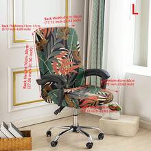 1 buah Sarung Kursi Kantor Bermotif, Sarung Kursi Gaya Minimalis, Cocok Untuk Kantor, Ruang Belajar, Ruang Keluarga, Sarung Kursi Kantor Bermotif dengan Resleting - beraneka warna - View 15