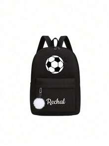 This Backpack With Soccer Pattern Can Be Customized As Your Exclusive Back-To-School Bag. You Can Also Add Personalized Elements Such As Name Or Holiday Greetings. This New Backpack Features A Nylon Zipper. You Can Add Personalized Content Like Letters, Lucky Numbers, Etc. It's Perfect For Dance Classes And Travel. Also An Ideal Choice For Birthday Gifts, Souvenir Bags, Christmas Gifts Or New Year Gifts. - Multicolor - View 13
