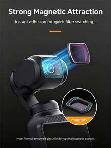 Filter Adapter For Pocket Gimbal 3/4 HD ND CPL UV Lens Filter Easy Installation Handheld Camera Shooting Accessory - View 6