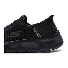 Skechers Men's SLIP-INS Breathable Mesh Slip-On Walking Shoes, Sports Casual Shoes - Black - View 8