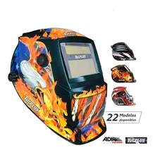 Careta De Soldar Uso Industrial Soldadura Electronica Diseño - Aguila en Llamas - Ver 2