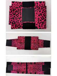 1pc Outdoor Sports Fitness Yoga Training New Leopard Print Waist Shaping Belt, Plastic Waist Cincher, Women's Elastic Waist Belt - Multicolor - View 7