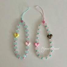 Summer Fresh Pink & Blue Phone Chain, Versatile Minimalist Highly Attractive Cute Phone Lanyard, Keychain, CCD Hanging Chain - Multicolor - View 5