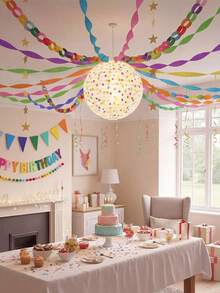6 Rolls Colorful Party Crepe Paper Streamers Decor,DIY Colors Streamers Party Supplies For Birthday BabyShower Rainbow Crepe Paper Streamers,For Wedding Graduation Livingroom Wall Table Home Decor - Multicolor - View 4